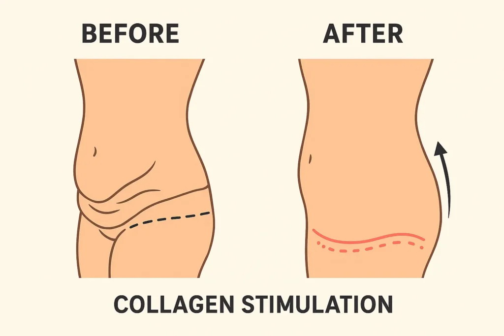 Before and after results for sagging skin after weight loss injections Midlands